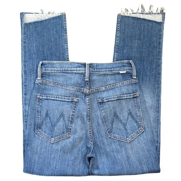 MOTHER High Waisted Rider Ankle Step Fray Loafers And Lassos Jeans Size 27 NWOT - Picture 8 of 14